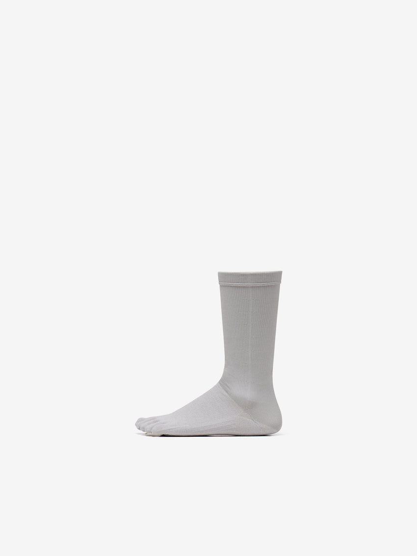 Paper Fiber 5-toe Mid Cut Socks