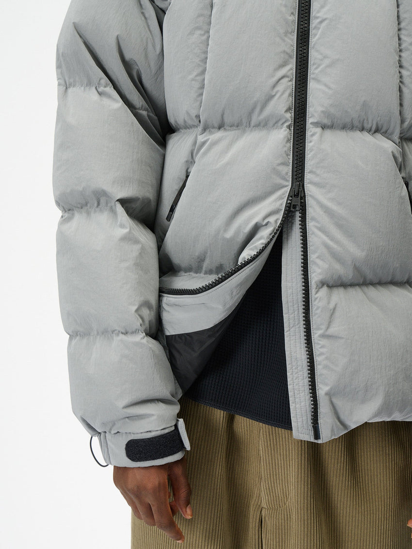 Dope Dyed Ripple Nylon Down Jacket