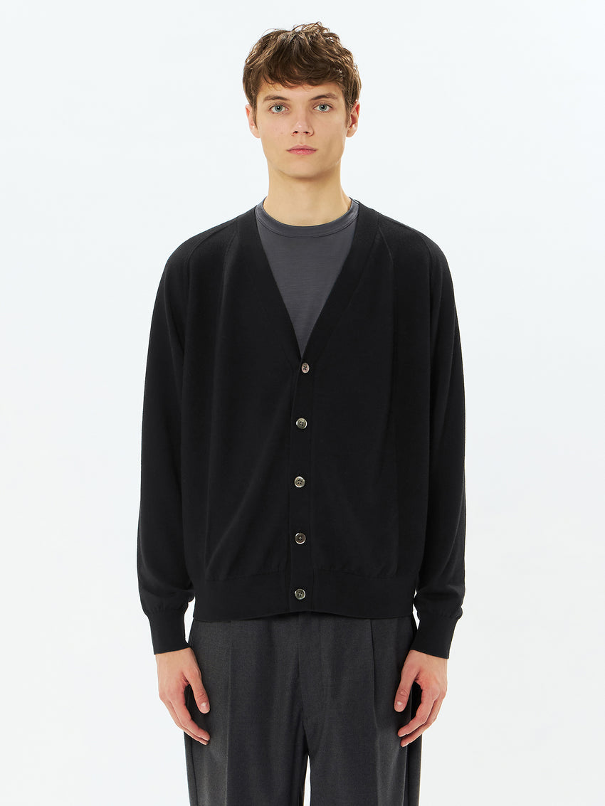 Wool x Brewed Protein Wholegarment Cardigan