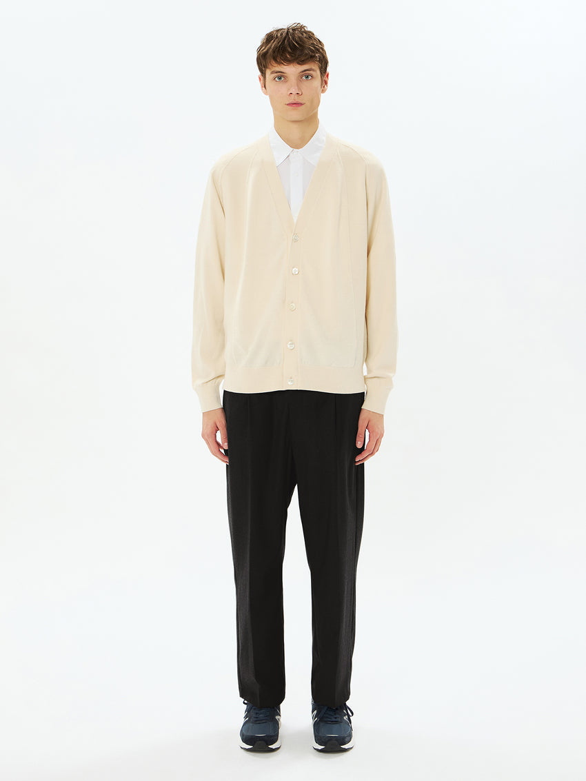 Wool x Brewed Protein Wholegarment Cardigan